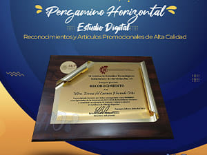 Pergamino Horizontal Dorado