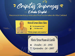 Placas Criptas Sublimadas